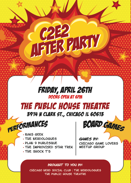 C2E2 Party Flyer