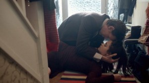 Clara gets her consciousness stolen by the data cloud not once, but twice and both times needs the Doctor to save her. Not really the grand entrance her character deserved. (image from www.doctorwhobbc.com)